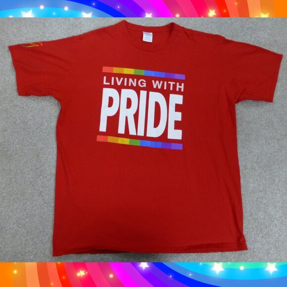 Pride - Living With Pride Gilead Red T-Shirt - Picture 1 of 11